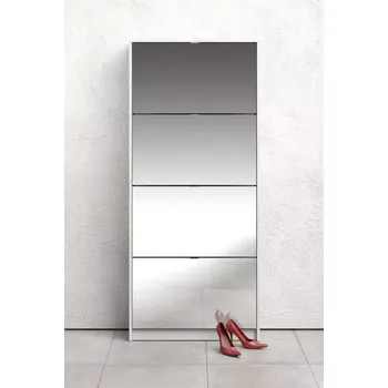 Botník Botník Flap 010 4KL bílá/zrcadlo - SLEVA 3% s kodem radost25