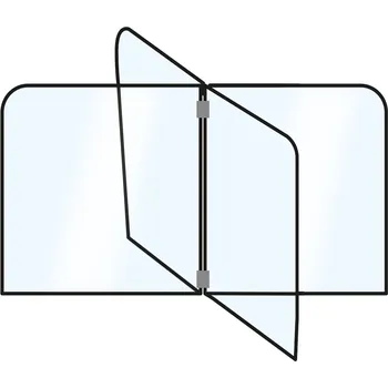 Pec na pizzu G.Gastro Plastová přepážka na stůl / hygienická ochrana - sada pro 4 pracovní místa