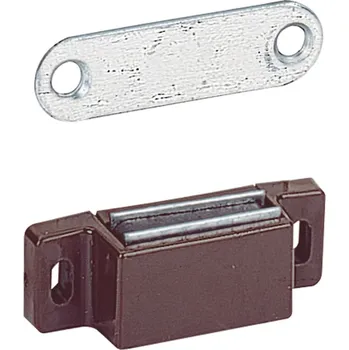 Nábytkové kování Hettich Magnet M 72 a GP 2, 40 N, hnědá pasivováno