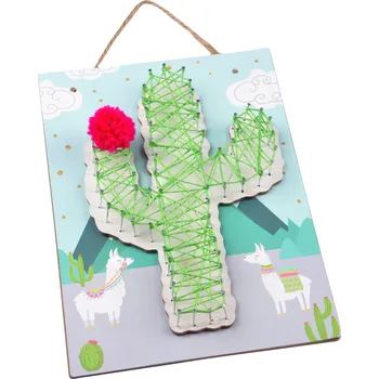 kreativní sada Homea Kreativní sada String Art, 20 x 28 cm, kaktus