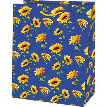 Dárková taška Taška dárková Maxi matt 26,7 x 13,7 x 33cm TL - motiv slunečnice