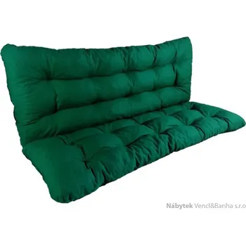Podsedák polstr na houpačku 150 cm zelený, polstry na zahradní nábytek lkv