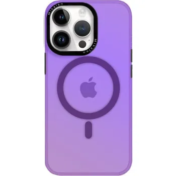 Pouzdro na mobilní telefon Měňavý kryt s rámečkem kolem čoček a MagSafe pro iPhone 13 Pro Max - fialový