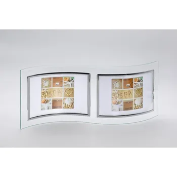 Rám na obraz Skleněný dvojrámeček VERONA 2/18x13 stříbrný kph