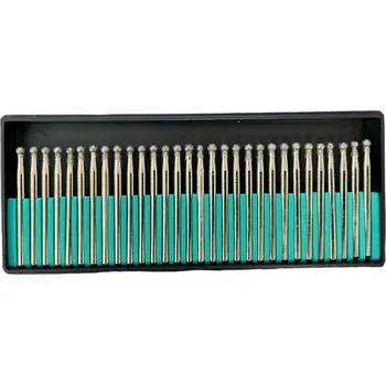 Diamantová brusná tělíská sada 30ks 3 mm - kulová