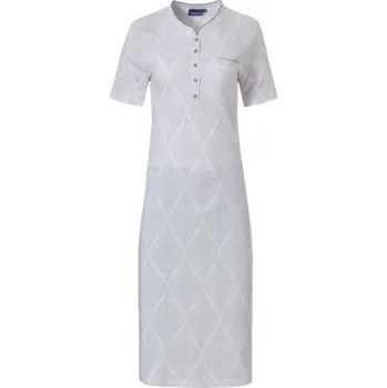 Dámská noční košile 11231-116 -4 bílá-šedá potisk- Pastunette S