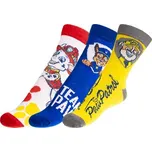 Ponožky dětské Tlapková patrola 1 - sada 3 páry - bílá, červená, modrá, žlutá, šedá - 31-34