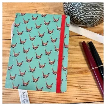 Set školních potřeb Notatnik z gumką A6 SCN17 Bażanty