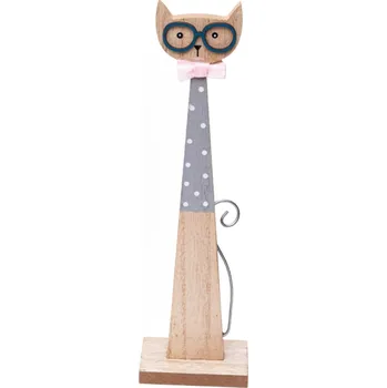 Dřevěná dekorace - Kočička (25cm)