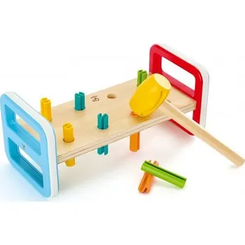 Dřevěná hračka Duhová zatloukačka