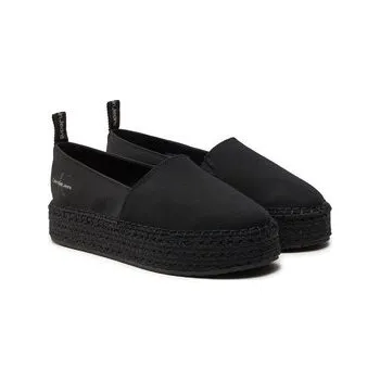 Calvin Klein Jeans Espadrilky Platform Espadrille Mix Ml Mtl YW0YW01622 Černá 39