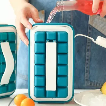 Výrobník ledu Zaparkorun Přenosný výrobník ledu s lahví na vodu - 2 v 1