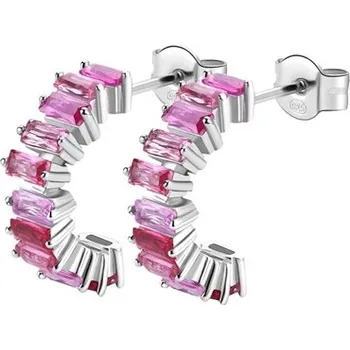 Náušnice Stříbrné náušnice Brosway Fancy Vibrant Pink FVP09 pár + dárek zdarma