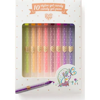 Výtvárné potřeby Gelová pera - pastelové barvy - 10 ks