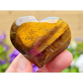 Přírodní kámen Tygří oko srdce extra (JAR) 85g