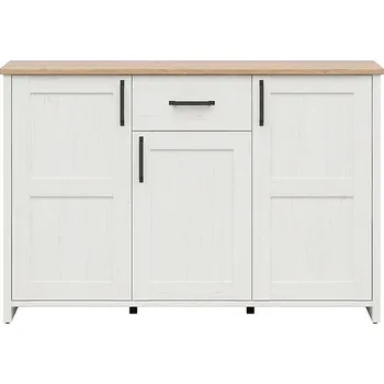 Pohovka Black Red White LOKSA komoda KOM3D1S borovice bílá anderson