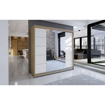 Šatní skříň Skříň Taisa V 180 sonoma/bílá