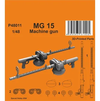 Plastikový model 1/48 MG 15 Machine gun (2 pcs.) 3D Printed