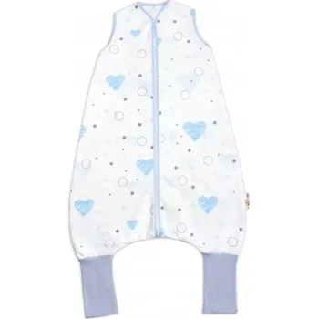 Dětský pokoj Letní spací vak s nohavičkami 90 cm Baby Nellys I love Boy, modrá/bílá