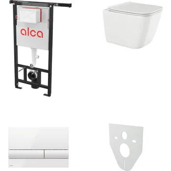 AKČNÍ SET 5v1 Alcadrain Jádromodul AM102/1120 + WC mísa INVENA PAROS