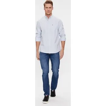 Pánská košile Tommy Jeans Košile Oxford DM0DM18335 Světle modrá Regular Fit S