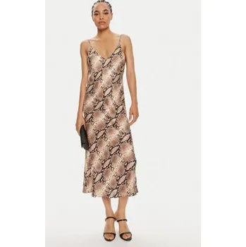 Dámské šaty ViCOLO Každodenní šaty TB1388 Hnědá Regular Fit S