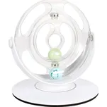 Flamingo Interaktivní hračka pro kočky Rotační kolo Dita bílé 26x26x27,5cm