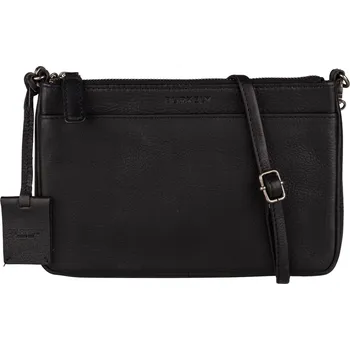 Kabelka Dámská crossbody kožená kabelka Burkely Linda - černá