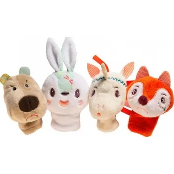 Dřevěná hračka Lilliputiens - prstové loutky - lesní zvířátka