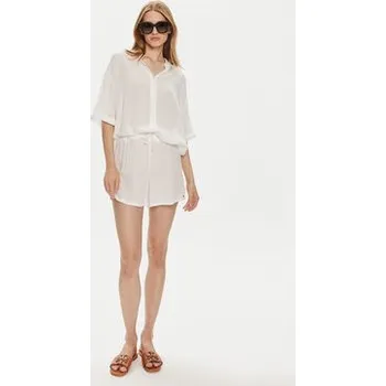 Pánské kraťasy Tommy Hilfiger Šortky z materiálu UW0UW05332 Bílá Relaxed Fit M