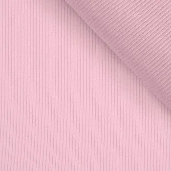 Konfekční žebrovaný úplet nový OSKAR baby pink № 91