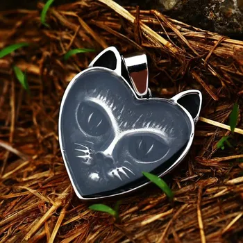 Řetízek Náhrdelník a přívěsek kočka