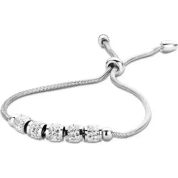Náramek Victoria VBKACA65000 náramek bílý kámen Silver