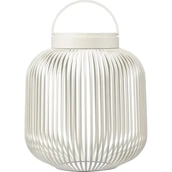 Lampička Přenosná stolní lampa LITO M 30,5 cm, LED, hedvábně šedá, ocel, Blomus