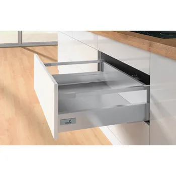 Hettich zásuvka InnoTech Atira 470 / 144 mm s relingem stříbrná