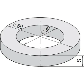 Fréza Rh+ kroužek distanční / vymezovací d30 D50 s=8,0