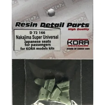 Plastikový model 1/72 Nakajima Super Universal Passenger Seats (4x)