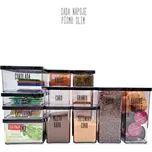 NÁPOJE - Sada dóz na potraviny ROTHO LOFT 12ks - černá