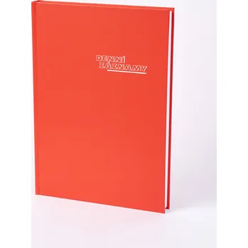 Denní záznamy A4 Balacron červený