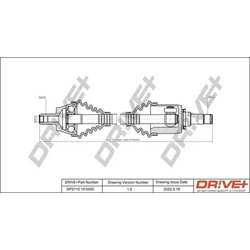 Poloosa kola Hnací hřídel Dr!ve+ DP2110.10.0420