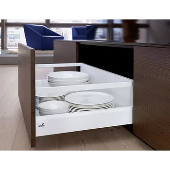 Hettich Zásuvka ArciTech 450 / 218 mm s relingem stříbrná