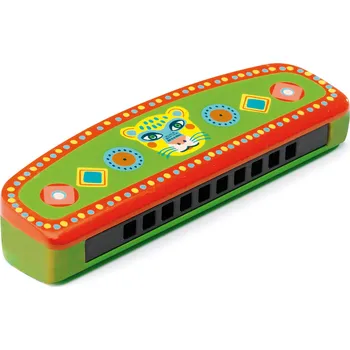 Dřevěná hračka Foukací harmonika - Animambo