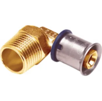 Fitinka Koleno lisovací Wavin M-press M1 mosaz d50 x 6/4˝ vnější