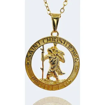 Řetízek Řetízek z chirurgické oceli - ZLATÝ SVATÝ KRYŠTOF