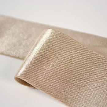 Guma saténová 4 cm béžová