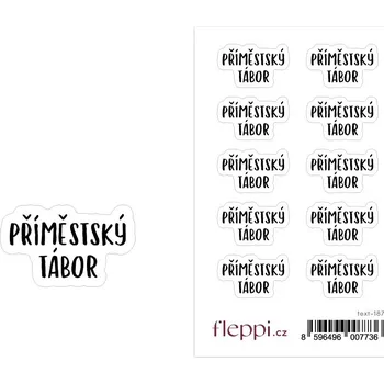 samolepka Fleppi Samolepky Příměstský tábor