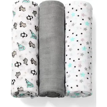 látková plena BabyOno Bambusové plenky 70x70cm Fialová s koníkem