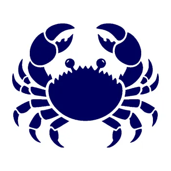 Samolepící dekorace Krab 002 (23 - tmavě modrá) SAMOLEPKA NA AUTO, NÁLEPKA, FÓLIE, POLEP, TUNING, VLASTNÍ TEXT, TISK, AUTOSAMOLEPKY.cz, POLEPY, OBRÁZEK, LOGO, 3D STICKERS