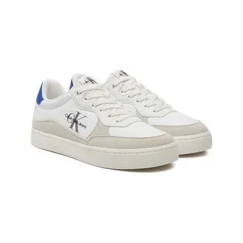 Dámské tenisky Sneakersy Calvin Klein Jeans Classic Cupsole Low Mix Mtl YM0YM01033 Bílá 44