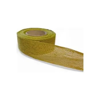 Stuha Stuha juta gáza 4 cm zelená